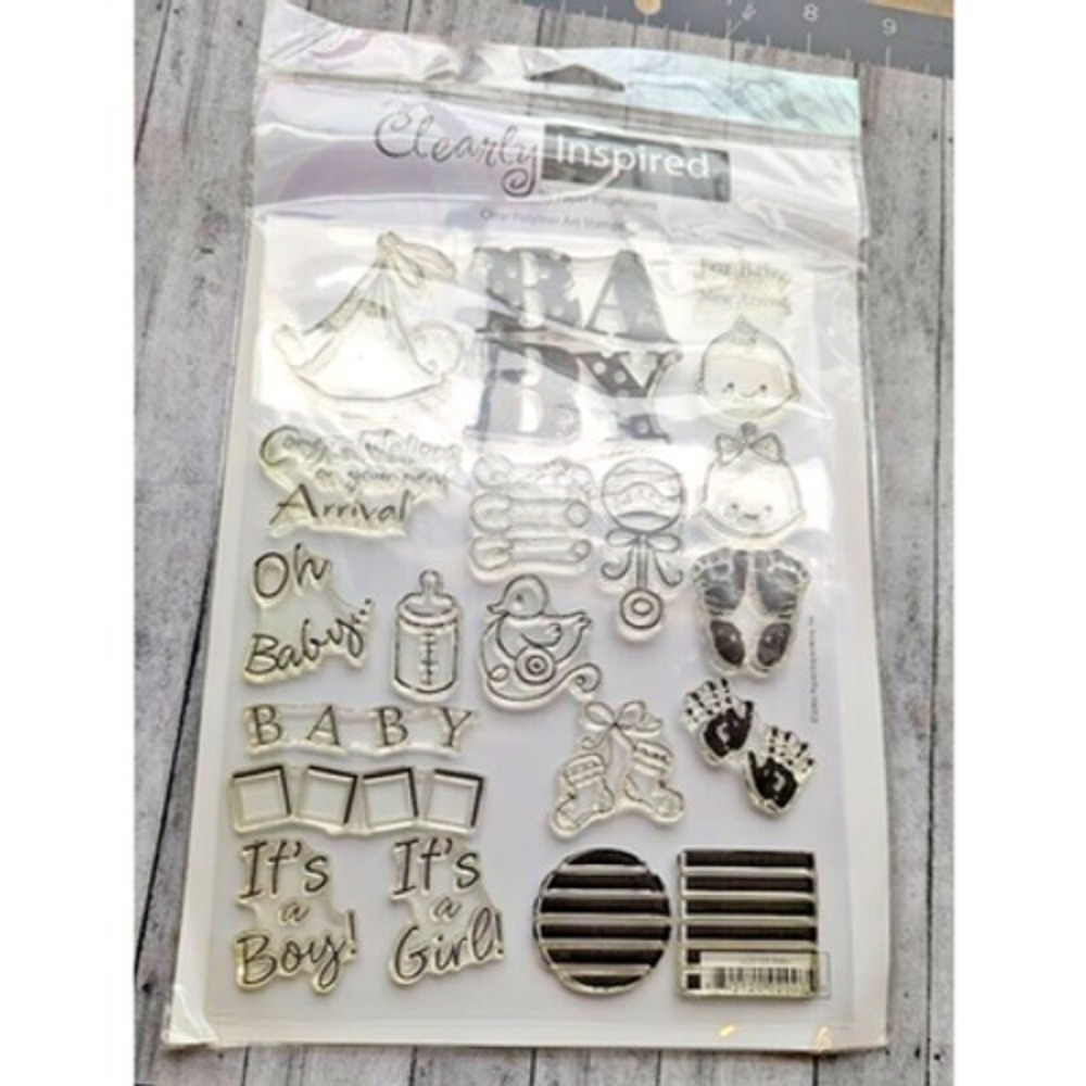 Paper Inspiration For Baby Clear Polymer Art Stamps Clearly Inspired